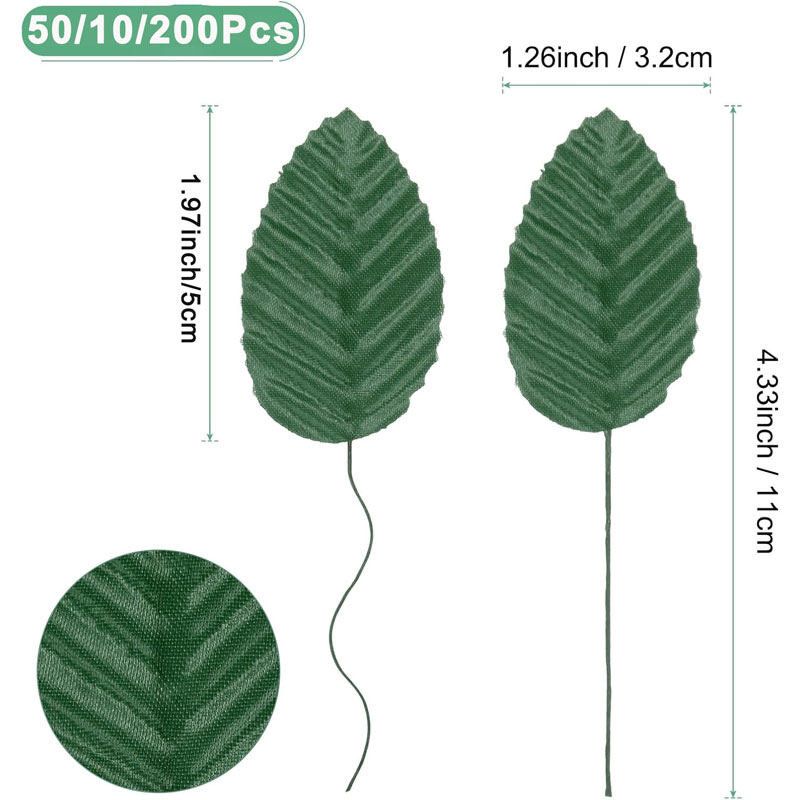 50/100/200Pcs Artificial Silk  - Florist Supply Bulk incelemesi ve fiyatı