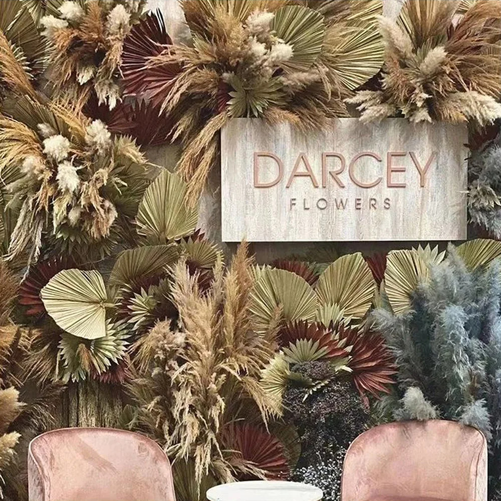 2PCS Palm Fan Leaf Dried Flowe - Palm Leaf Dried incelemesi ve fiyatı