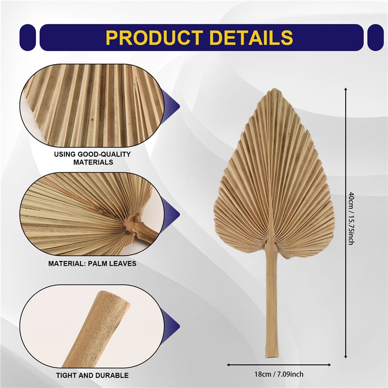 ABKO-6PCS Dried Palm Leaves Na - Palm Leaf Dried incelemesi ve fiyatı