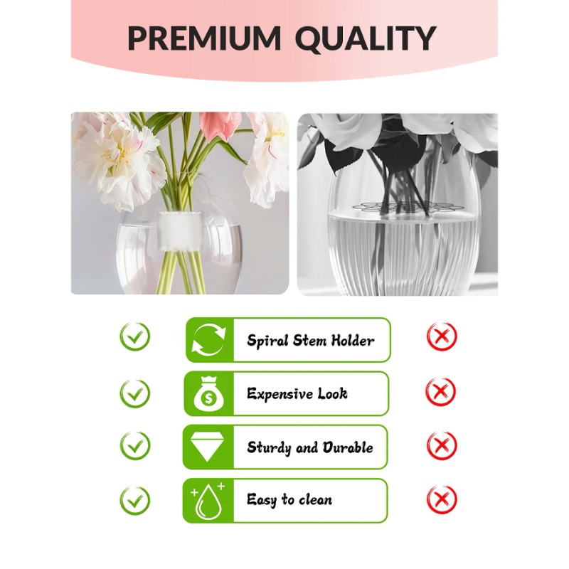 Spiral Stem Holder Sturdy Clea - Florist Supply Bulk incelemesi ve fiyatı