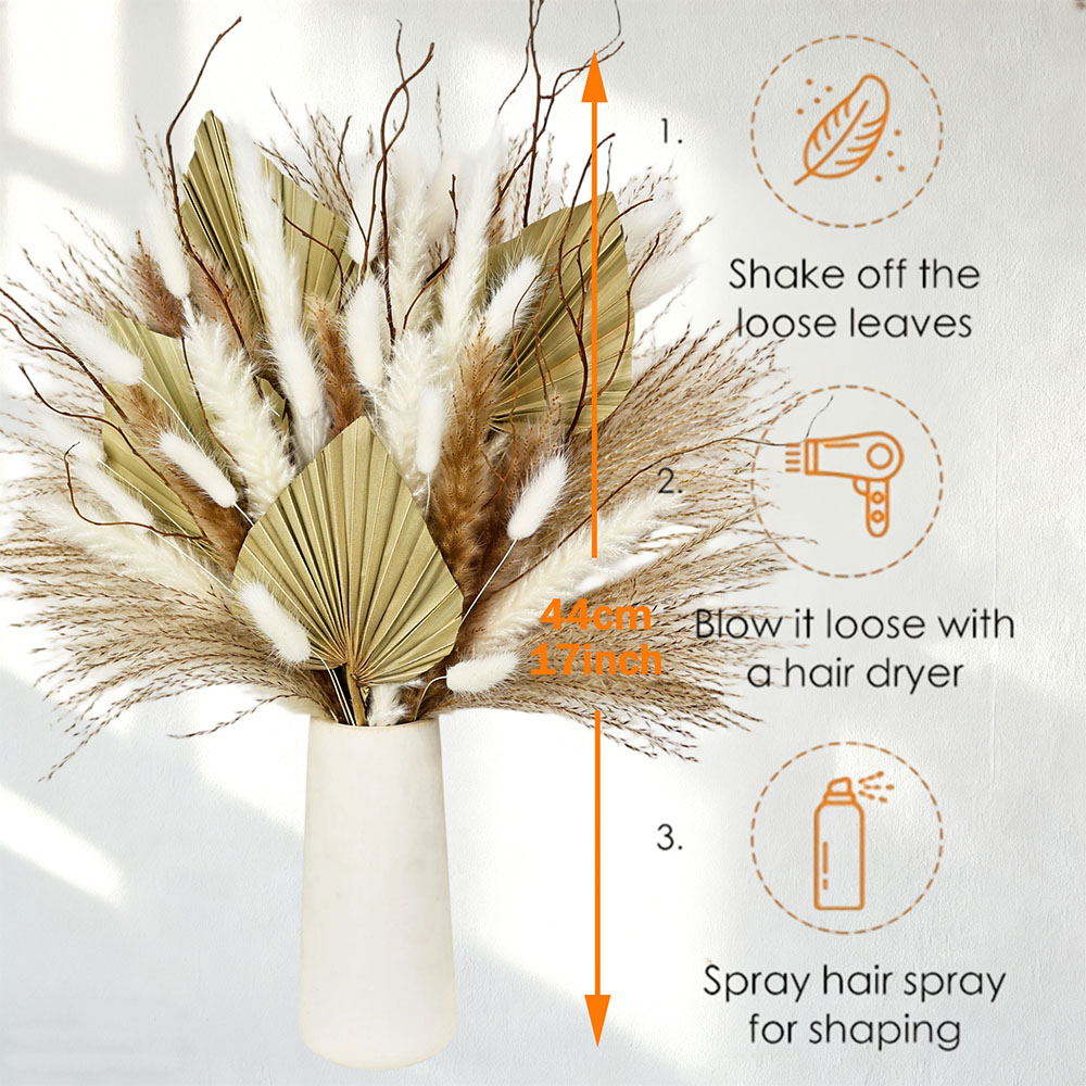 Natural Dried Palm Leaves Bouq - Palm Leaf Dried incelemesi ve fiyatı