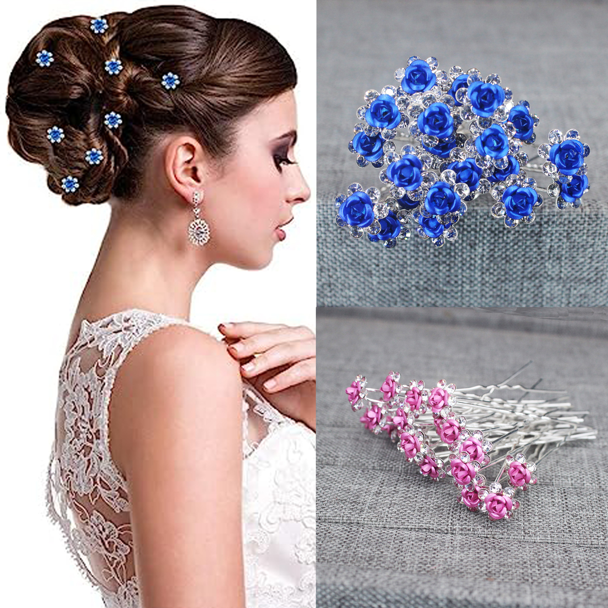 20PCS Rose Flower Rhinestone H - Supply Florist incelemesi ve fiyatı